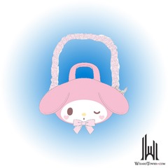 D-CUT SHOULDER POUCH: MY MELODY